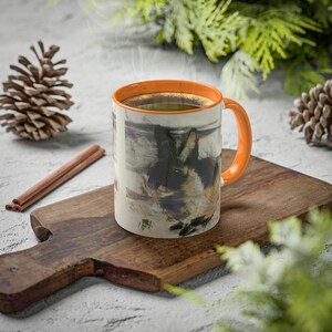 Bunny Coffee Mug - Cute Bunny Mug - Pet Rabbit Lover Mug - Rabbit Coffee Mug - pastel van John Sherry - 11oz afbeelding 4