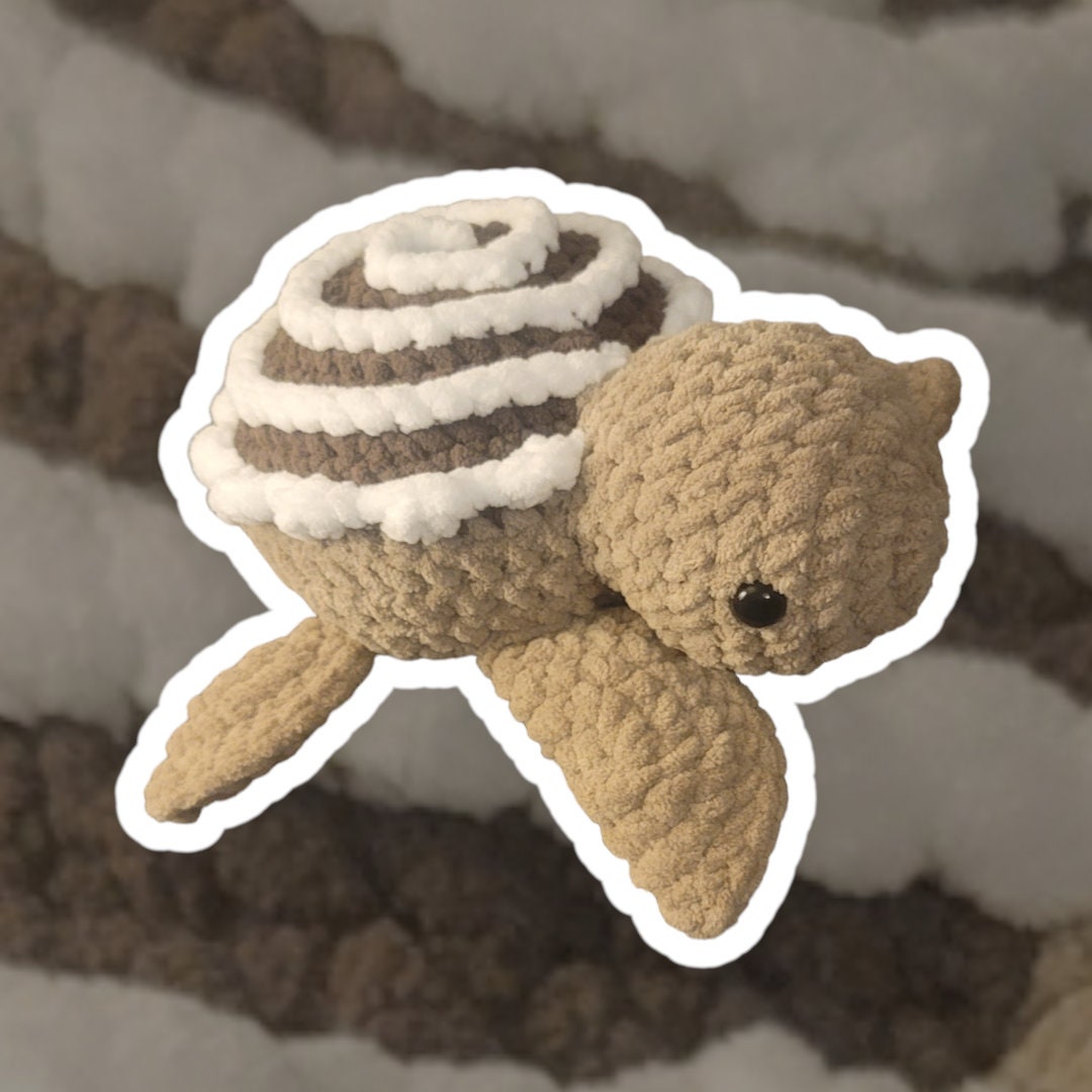 Crochet Cinnamon Roll Turtle - Etsy