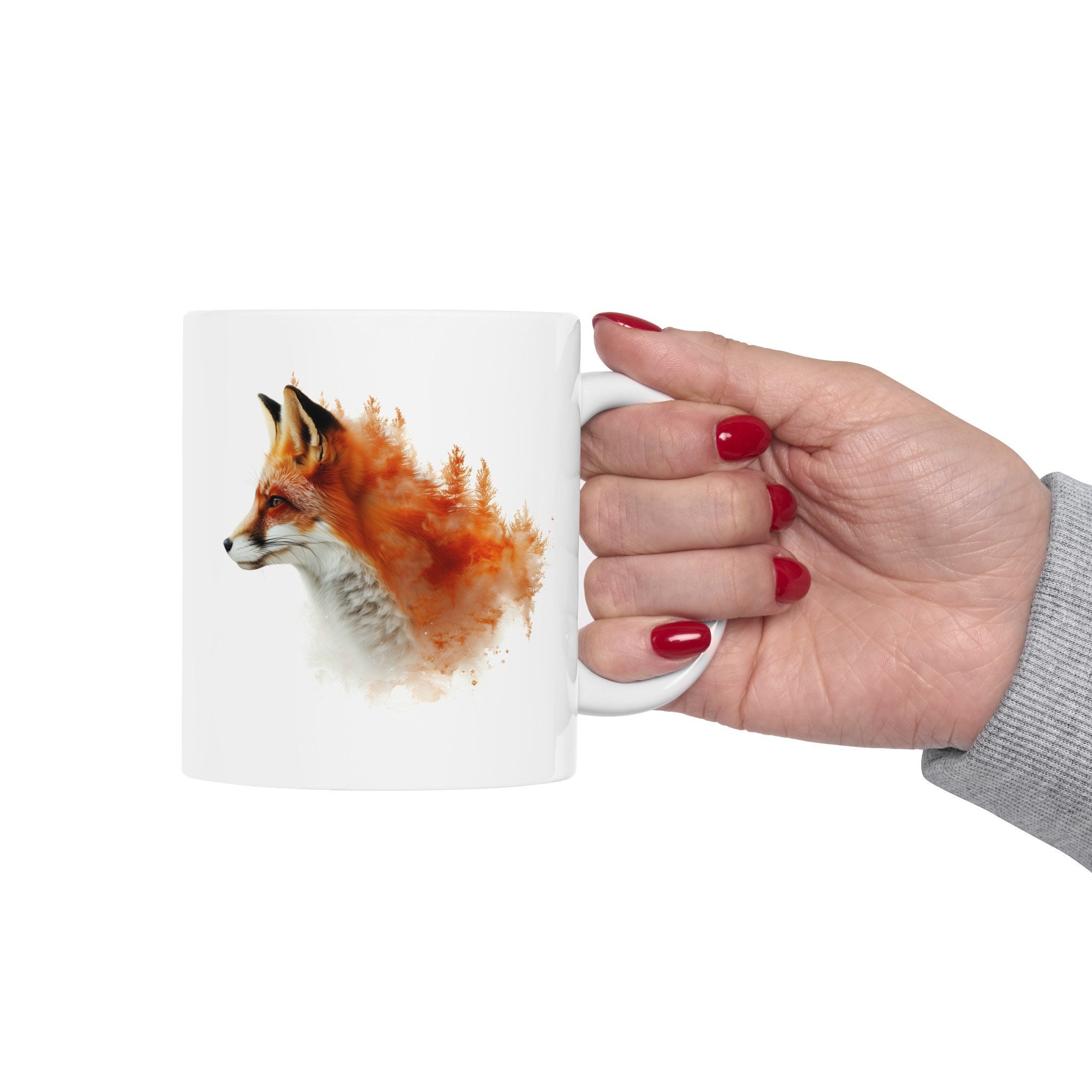 Red Fox Wildlife Mug, Wildlife Painting, Eco-friendly Coffee Mug, Fox ...