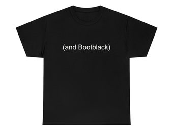 White Text (and Bootblack) shirt