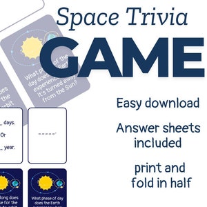 Défi de l'espace ! Jeu d'associations de questions/réponses imprimable