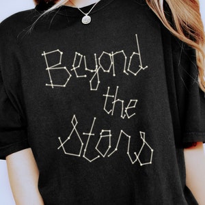 CONNECT THE DOTS STITCH PRINT EMBROIDERED TEE – OBTAIND