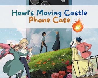 Howl's Moving Castle Phone Case | Romantic Flower Anime Phone Cover for iPhone, Galaxy, Pixel