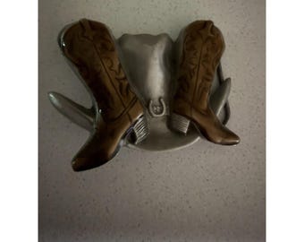 Cowboy Hat and Boots Belt Buckle 1995 GAP