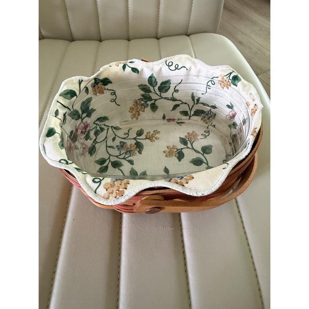 小物入れ longaberger mother's day basket 1999 Longaberger 1999 Mother's Day Tea for Two Basket Set W/ Liner