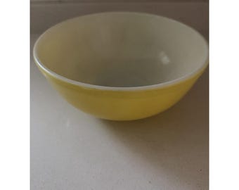 Vintage PYREX Primary GUL Blandningsskål Stor #404 4Qt