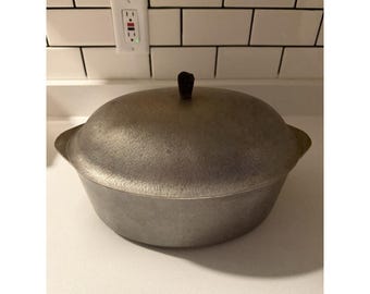Hammered Club Aluminum Hammercraft Oval Roaster Dutch Oven 15 x 9.5"