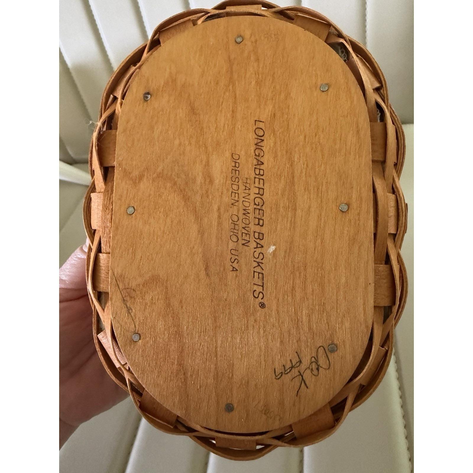 Longaberger 1999 Mother's Day Tea for Two Basket Set W/ Liner