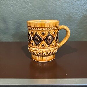 Vintage Stylecraft 116 Brown Ceramic Mug Made In Japan