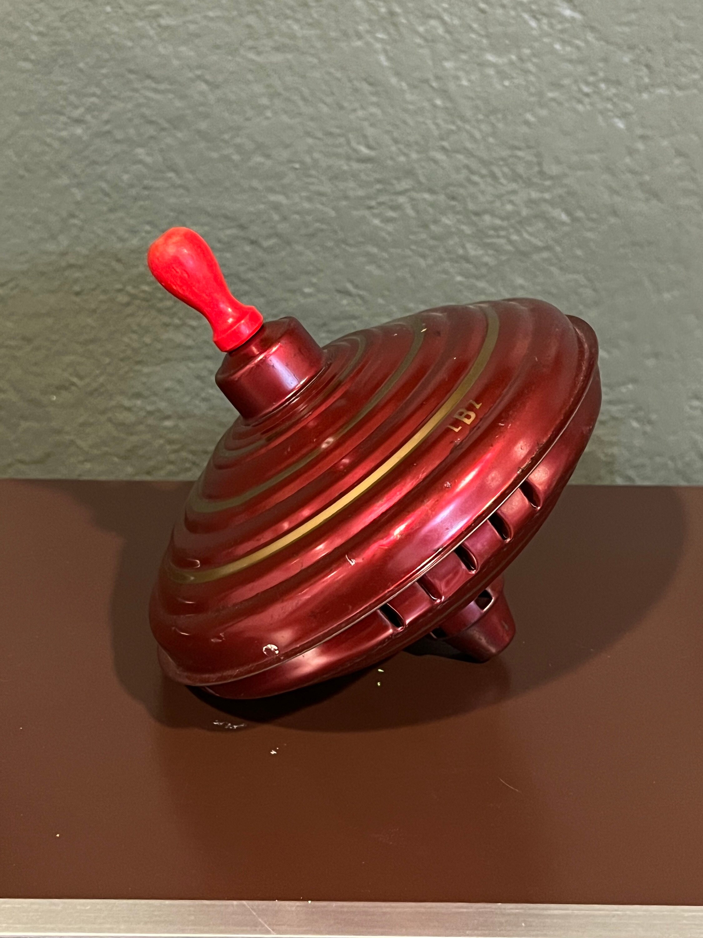 Vintage Red LBZ Spinning Classic German Train Whistle Top Tin Etsy