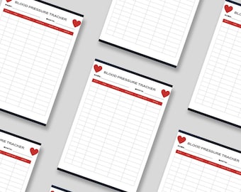 Daily Blood Pressure Log, Printable Blood Pressure Chart, High Blood Pressure Tracker, Caregiver Log Book