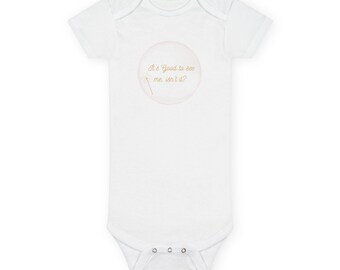 Glinda inspired "It's good to see me" baby onesie