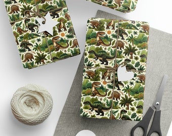Dinosaur Theme Wrapping Paper