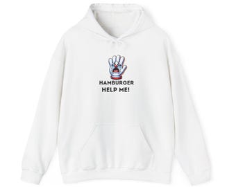 Hamburger Help Me! Unisex Heavy Blend™ Hooded Sweatshirt