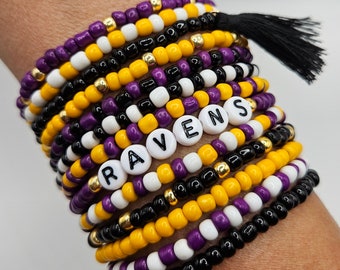 Ravens Bracelet: Football Gameday Gear