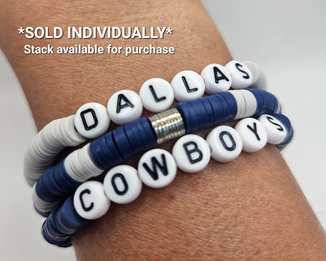 DALLAS COWBOYS Bracelets NFL Bracelets Custom Cowboys Bracelets