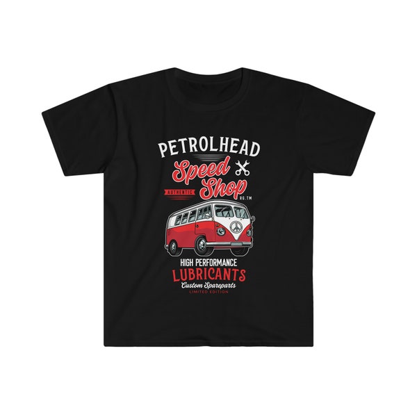 Petrol-Head Speed Shop T-Shirt | Tanke dein Bedürfnis nach Geschwindigkeit | Weihnachts T-Shirt