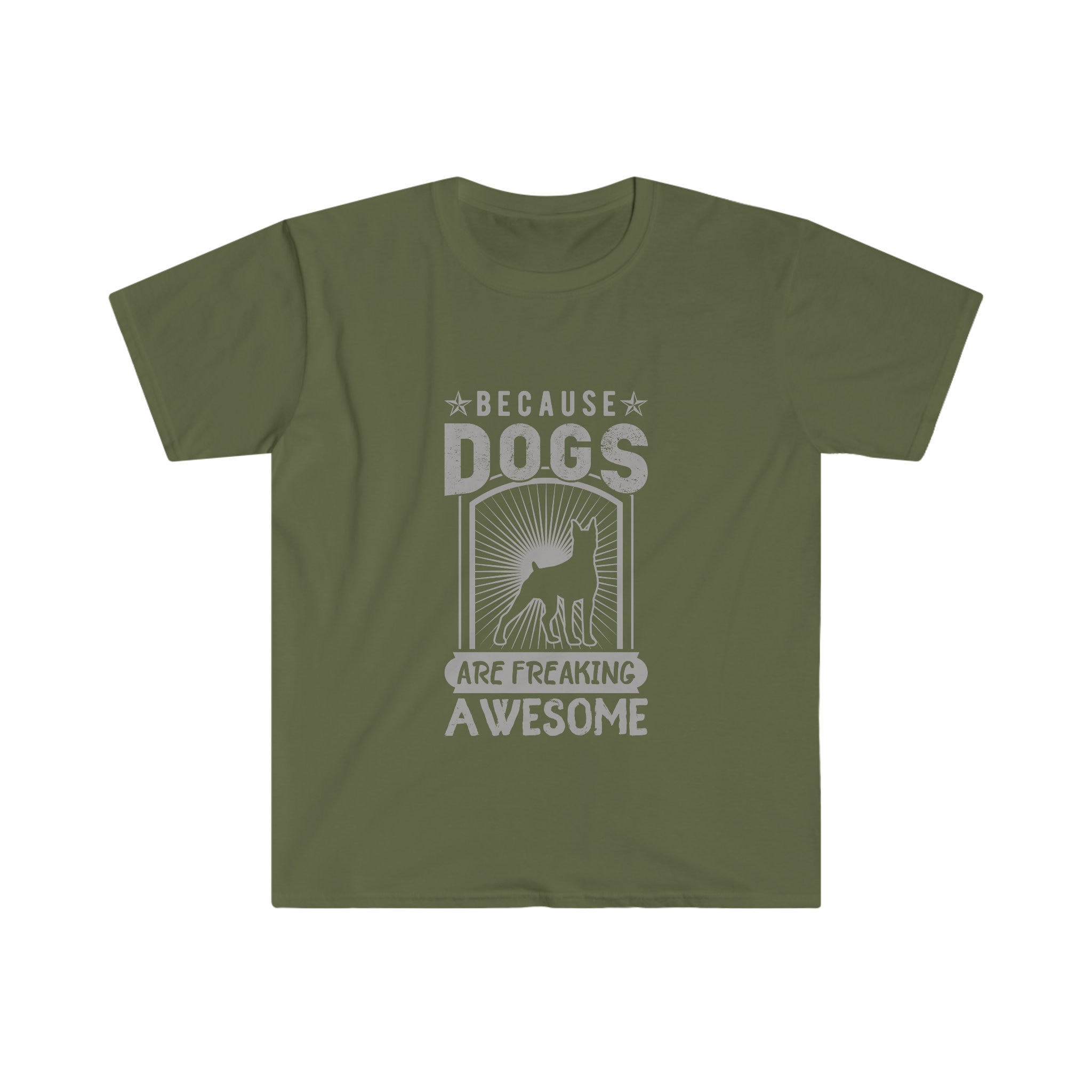 ★AWESOMEUS★ PAINED DOG Crop Short Sleeve T-Shirt 5COLOR Top Dog Unisex Jersey Short Sleeve Tee — Pretty Weird Work Shop