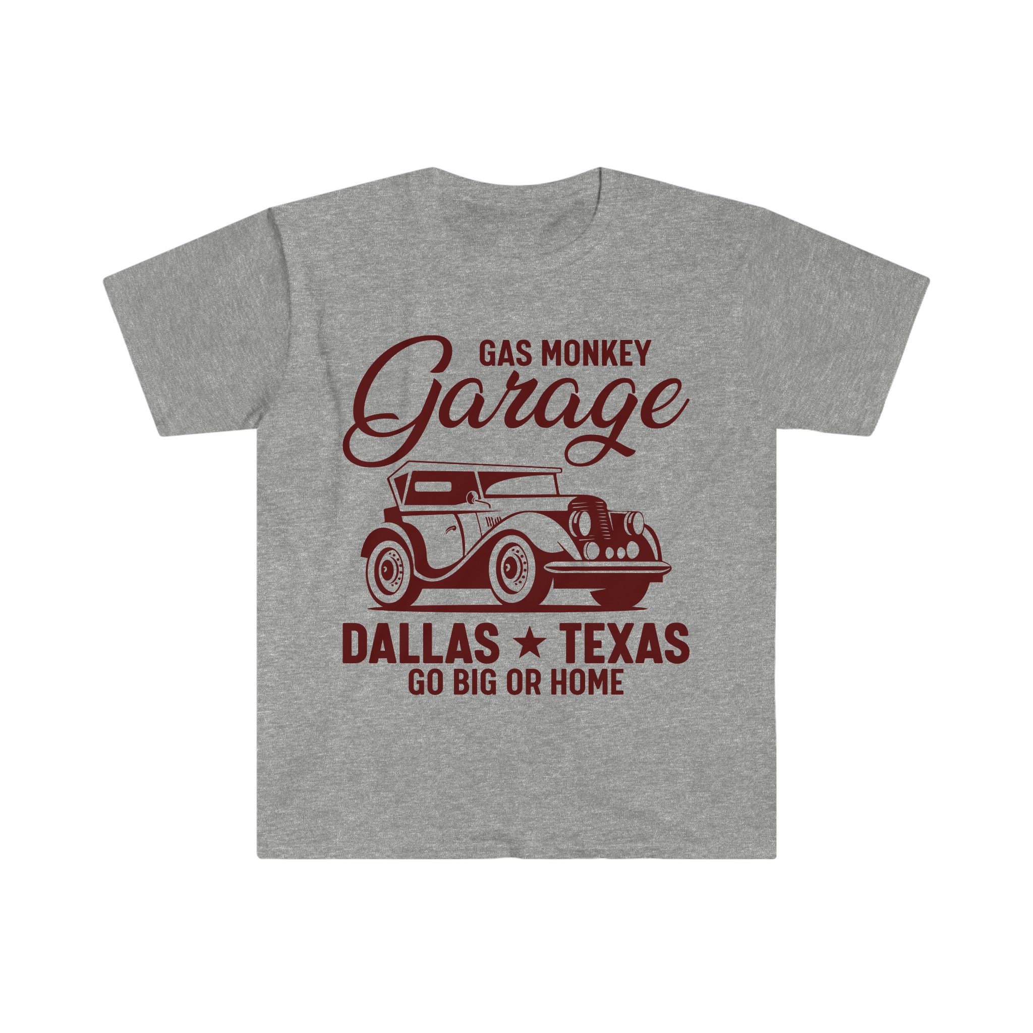 PREMIUM GAS MONKEY Garage T shirt Go Big or Go Home Dallas Texas T