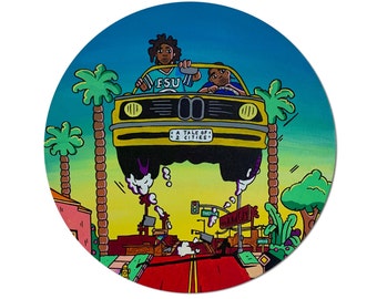 J-Cole & Kendrick AR Painting