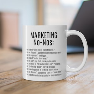 Funny Marketing Gift Mug, Marketing Co-worker Gift, Gift for Marketing Manager, Marketing Director Gift, Marketing Assistant Gift, Marketer
