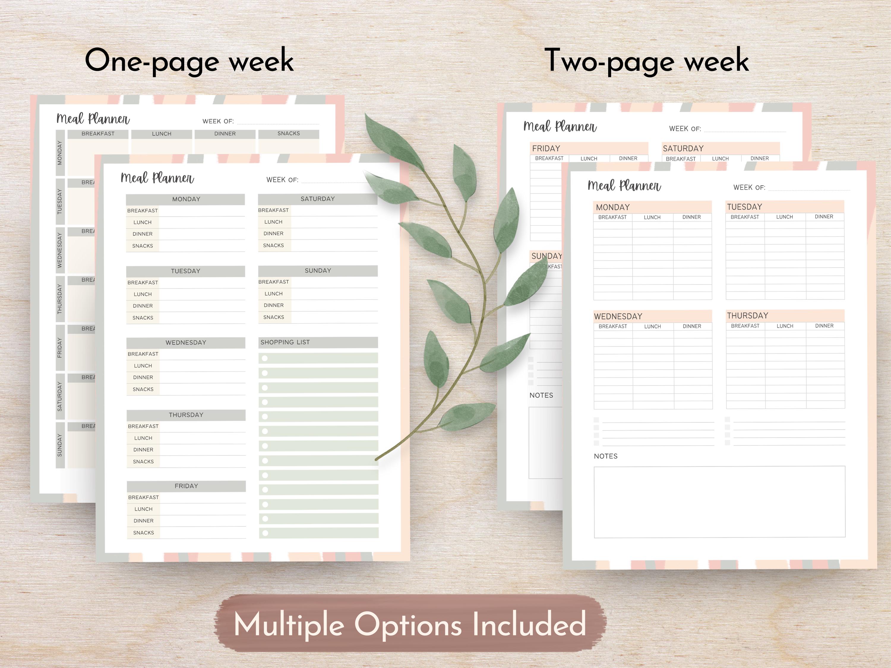 Ultimate Meal Planner Bundle | Meal Prep Planner | Meal Planning PDF ...