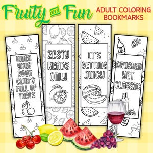 Printable Adult Coloring Bookmarks Spicy Book Club Bookmarks Digital Download Color Your Own Summer Bookmarks to Color Bookmarks for Adults