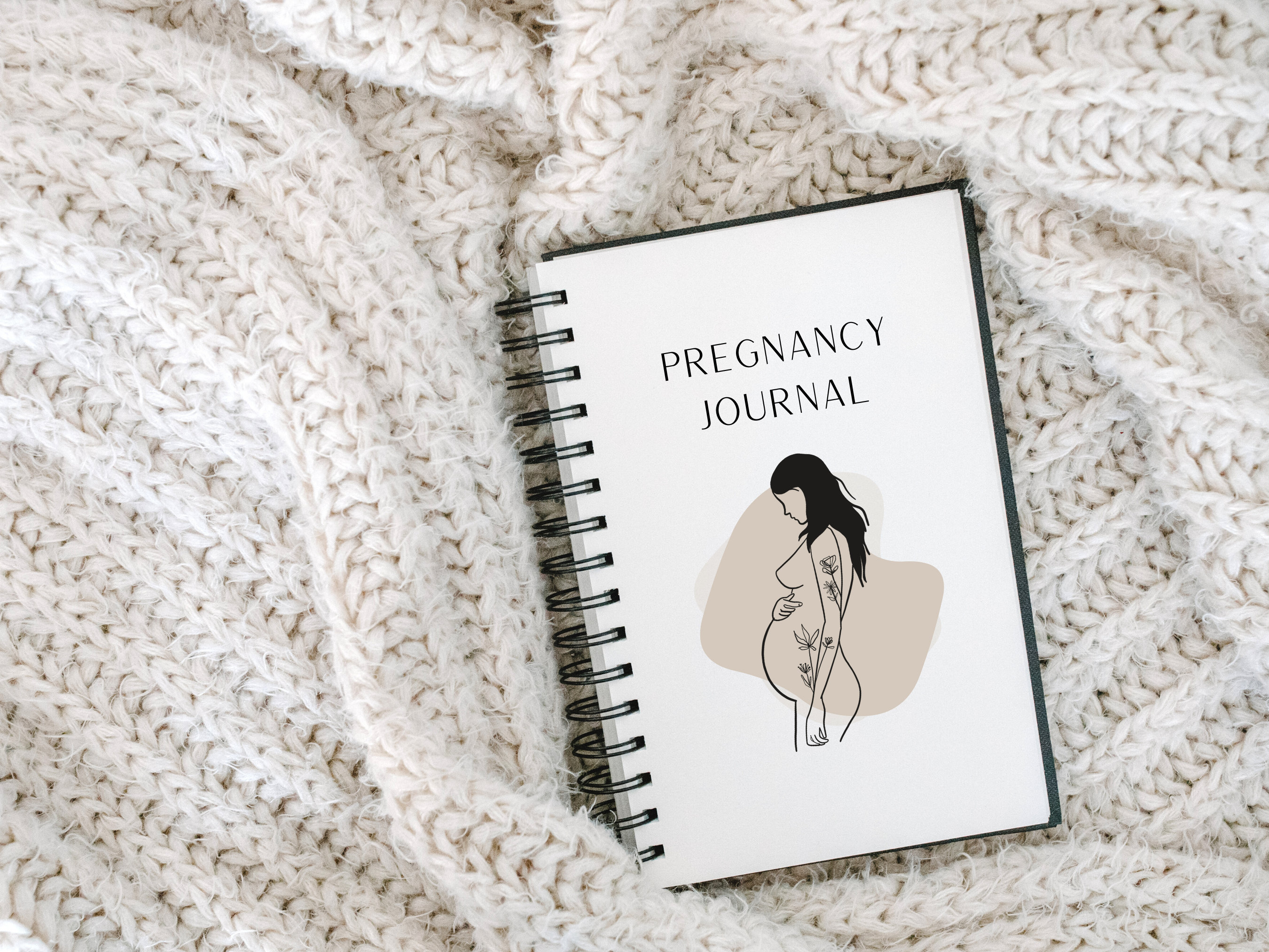 Minimalist Pregnancy Journal, Printable Pregnancy Journal, Pregnancy Journal Printable ...