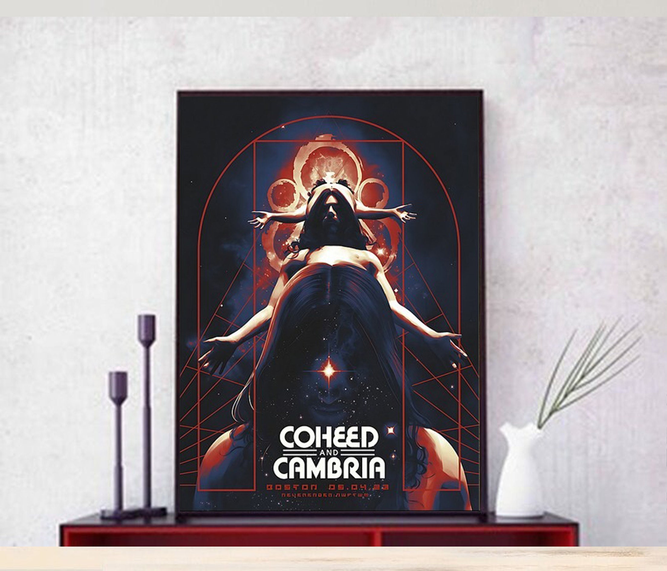 Discover Coheed and Cambria Tour 2023 Poster, Music Tour Wall Poster