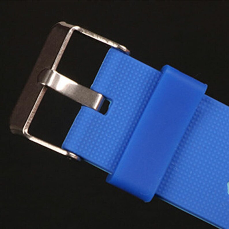 Colorful Silicone Rubber Watch Strap Band Holder Loop Ring Etsy