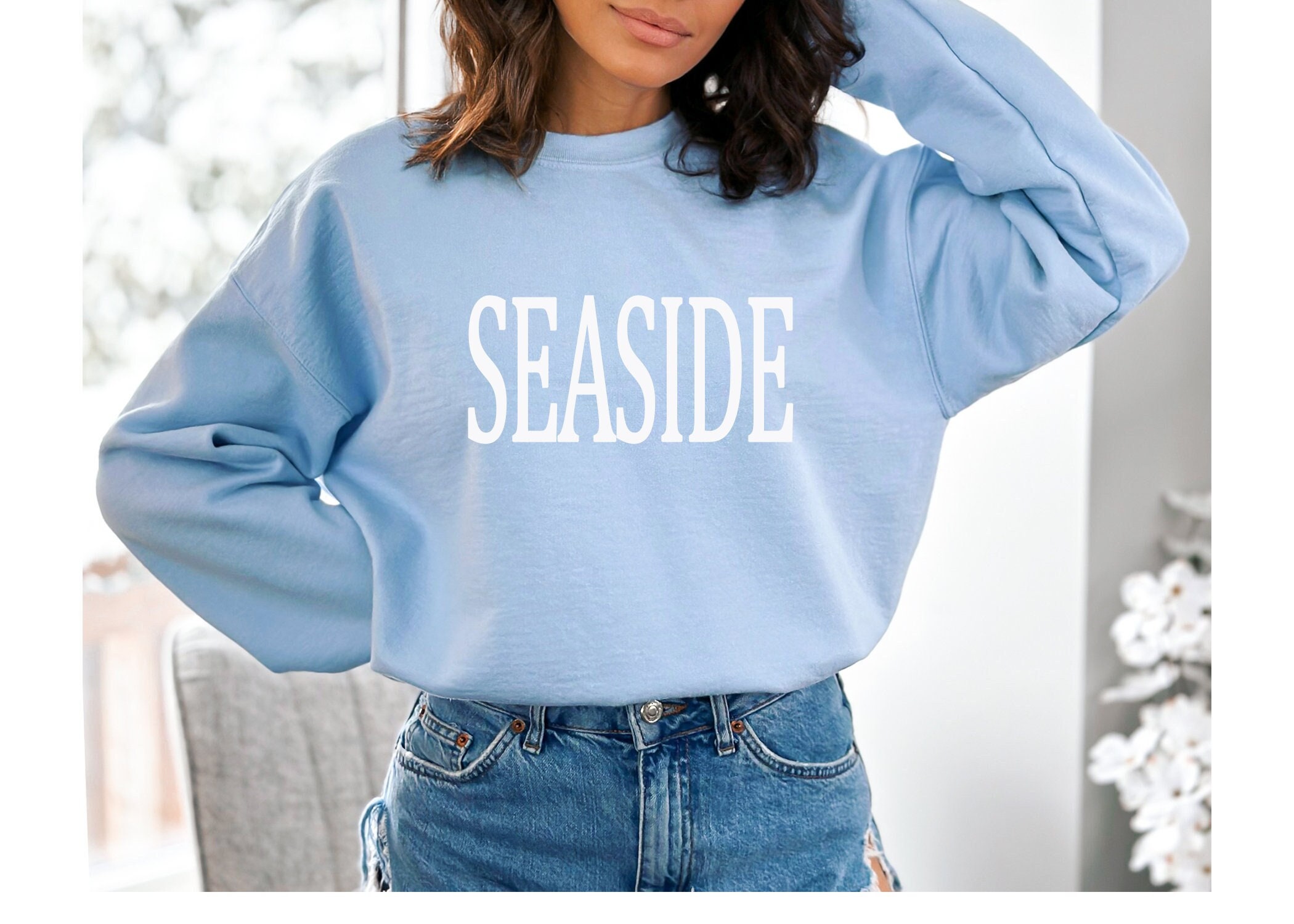 Seaside Sweatshirt Beach Sweatshirt Beach Shirt Beach Lover - Etsy