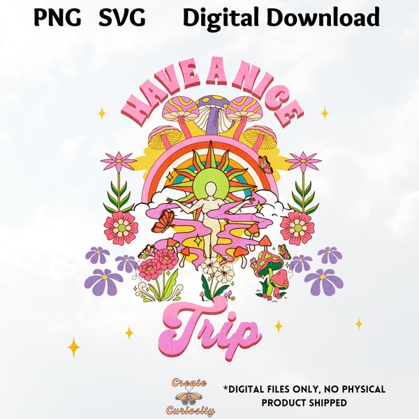 Digital Download•Trippy SVG•Psychedelic PNG•Hippie svg•Groovy svg•Magic Mushroom Png•Hippie Clothes•Trippy Png Svg•Trendy Svg Png•Cricut•