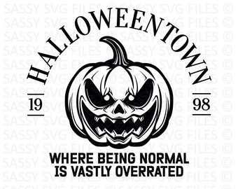 Halloween Town University SVG PNG, Halloween & Fall Quotes SVG, Pumpkin Face Halloween Gifts - Spooky University for Shirts Digital Download