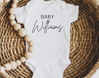 Body personalizzato per neonato, body con nome personalizzato, regalo per baby shower, completo per annuncio di nascita, tutina carina per neonato