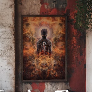 Impression d&#39;art de soi supérieur : décoration zen de méditation spirituelle