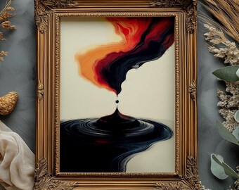 Drops Awakening - Merging Into Source - Mystical Spiritual Painting