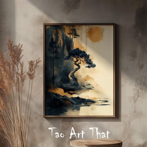 Wisdom of the Useless Tree – Zhuangzi-Inspired Spiritual Art Print - Taoist Painting