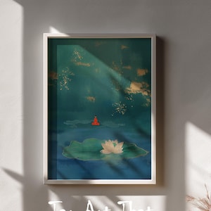 Lotus Buddha - Spiritual Wall Art Meditation Decoration