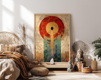 Christ Awakening - Enlightenment Art Print, Spiritual Wall Decor, Divine Consciousness, Moksha, Christ Consciousness Poster or Canvas