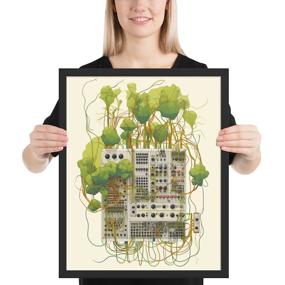 Organic Synth #3 - Framed Art Print - Synthesizer - Plants - Etsy