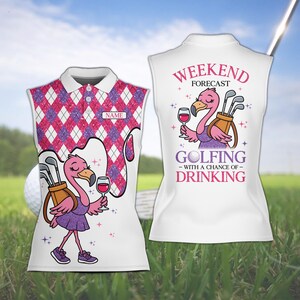 Camiseta Feminina Golfe 'Par Then Bar' - Estilo Esportivo E Divertido Para Mulheres