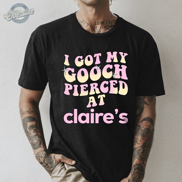 I Got My Gooch Pierced At Claire's Pastel Pink Quote PNG File Download