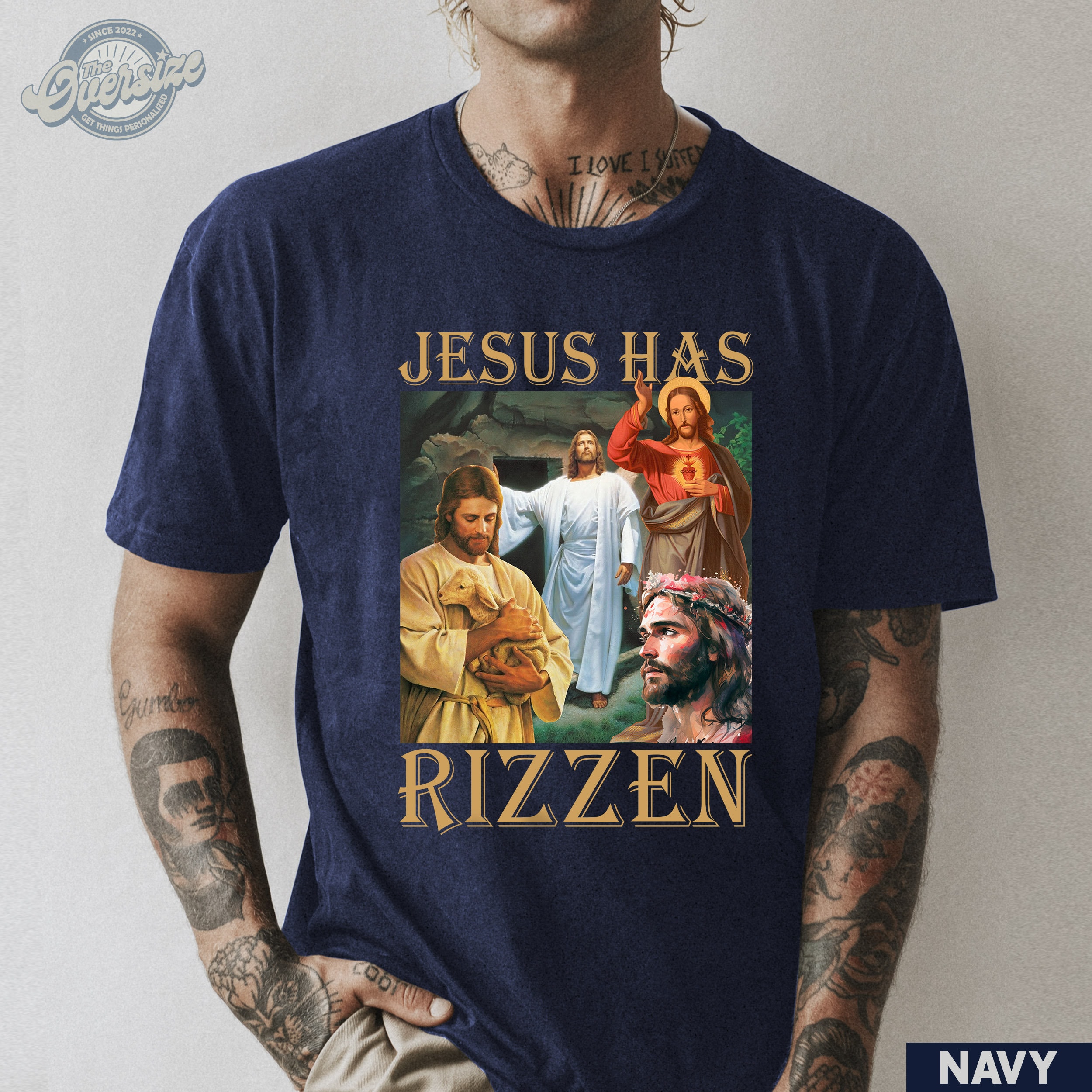 Jesus Has Rizzen Vintage God Christian Tshirt Etsy