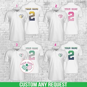 Personalized Pickleball Polo Shirt, Custom Name Pickleball Polo, Game Day Polo For Men Women, Team Uniform, Gift For Pickleball Players