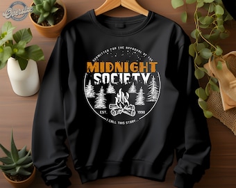 Midnight Society Camiseta Campfire Funny Hoodie Sweatshirt T-shirt