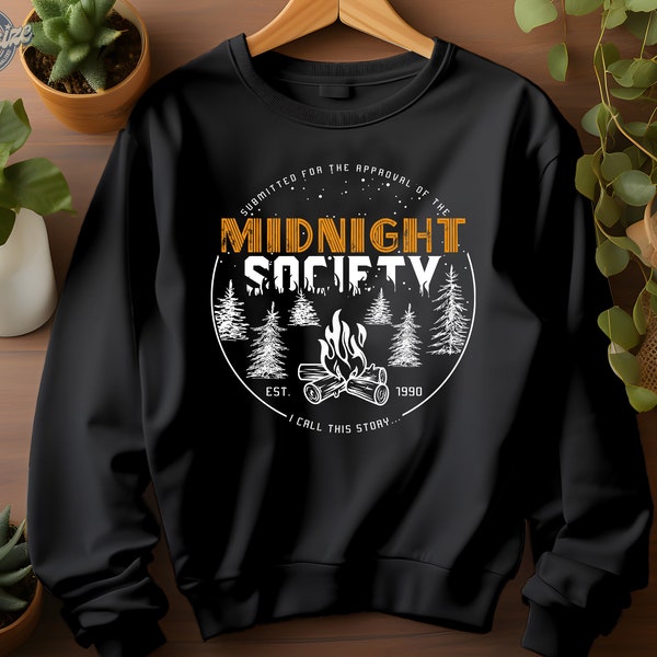 Midnight Society Camiseta Campfire Funny Hoodie Sweatshirt T-shirt