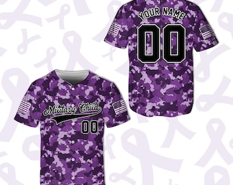 Personalized Camouflage Military Child Baseball Jersey, Custom