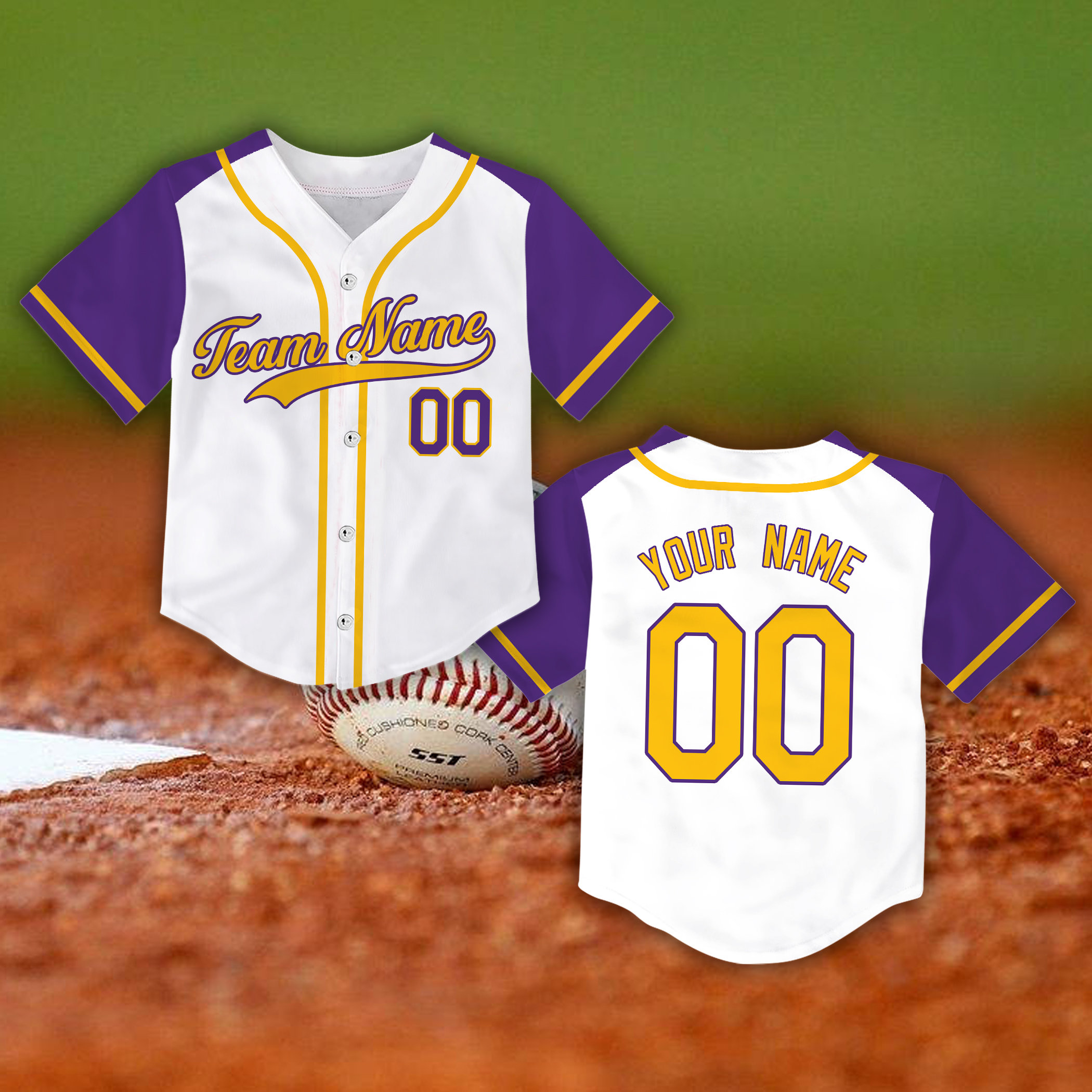 Custom Family Baseball Jerseys Personalized Team Name Baseball