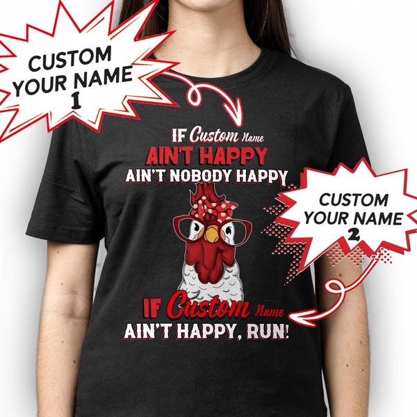 Custom Shirt , Custom Vintage Shirt, If Mama Ain't Happy Ain't Nobody Happy If Grandma Ain't Happy, Run Custom T-shirt