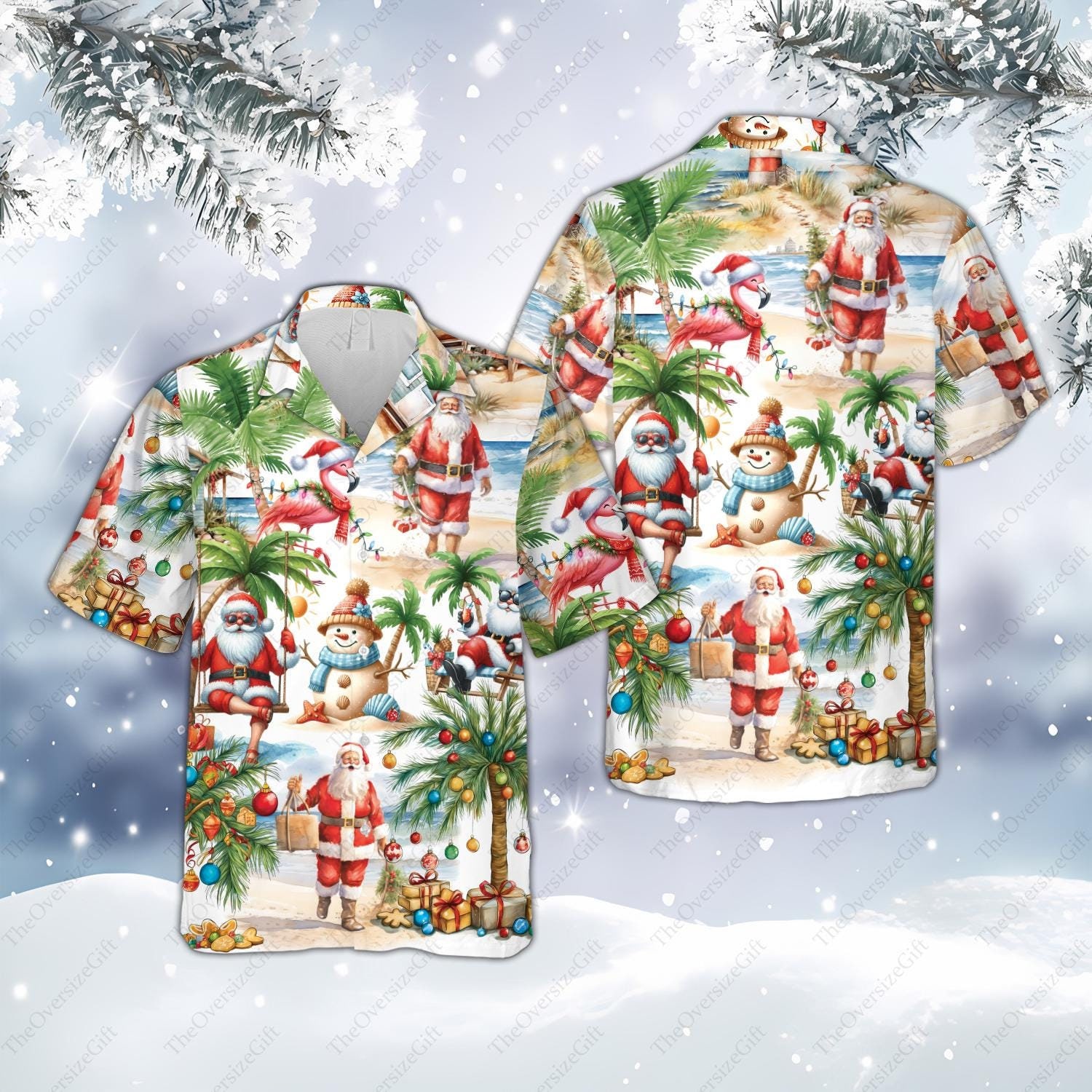 ダイカット フラミンゴ ハワイアン Flamingo hawaii shirt - Etsy 日本